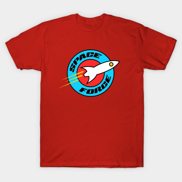 U.S. Space Force logo funny humorous spaceship T-Shirt by terrybain